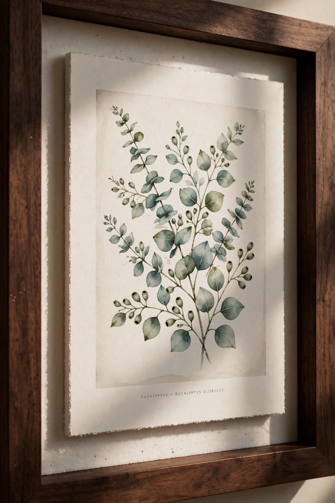 canvas print floating inside deep frame with shadow gap
