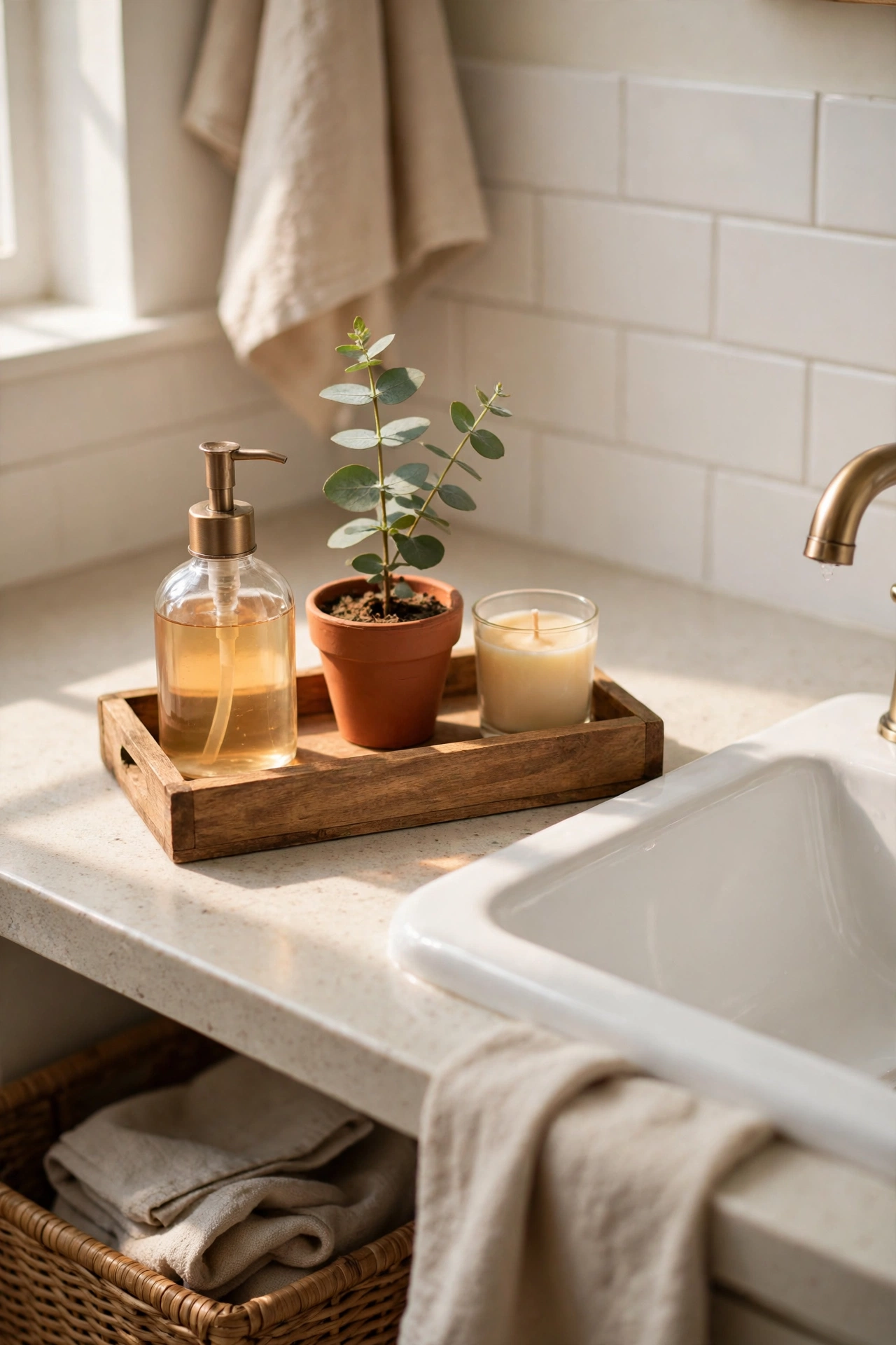 21 Bathroom Countertop Decor Ideas That Cost Almost Nothing