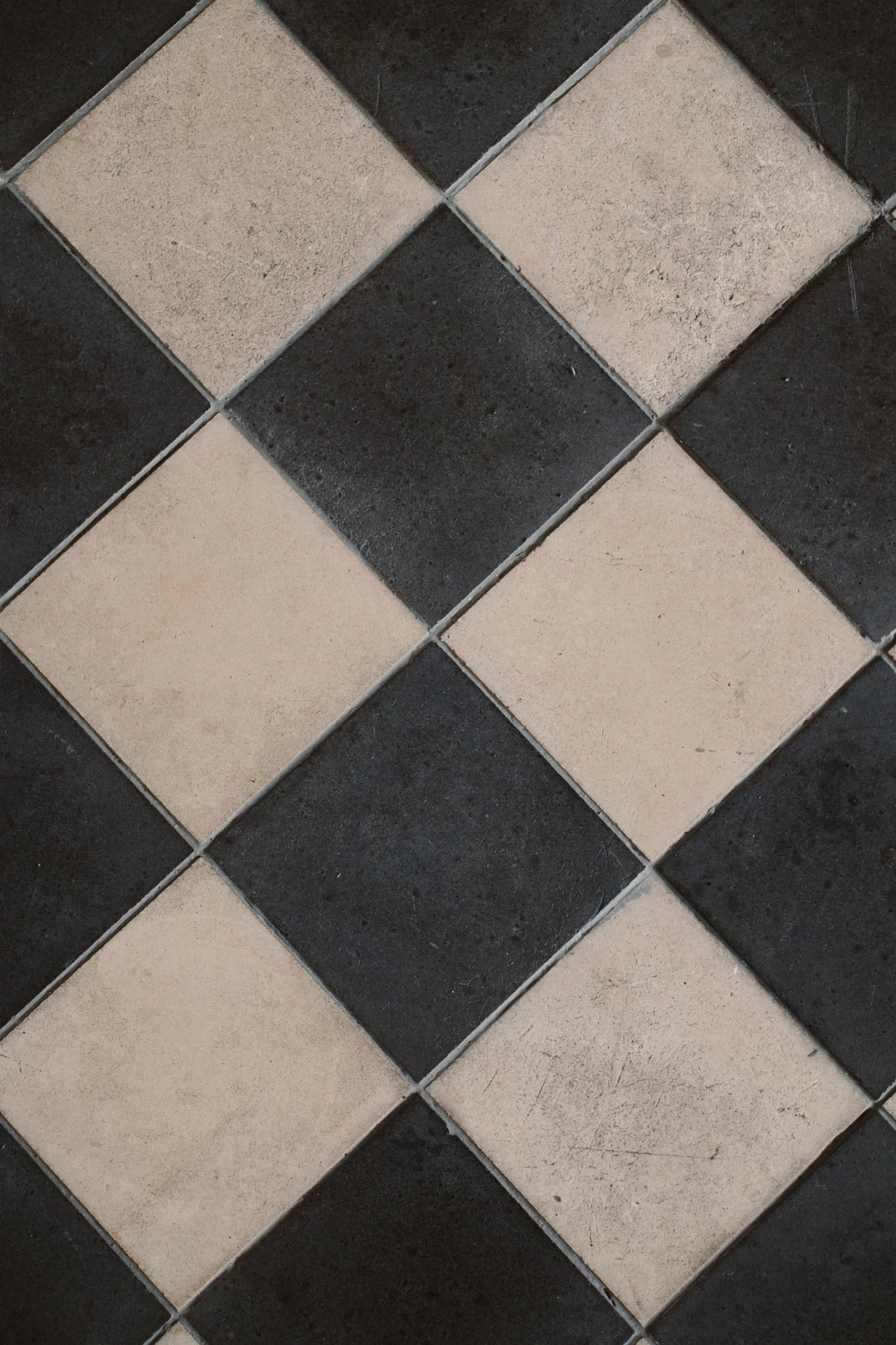 Black and white checkerboard peel and stick bathroom floor tiles