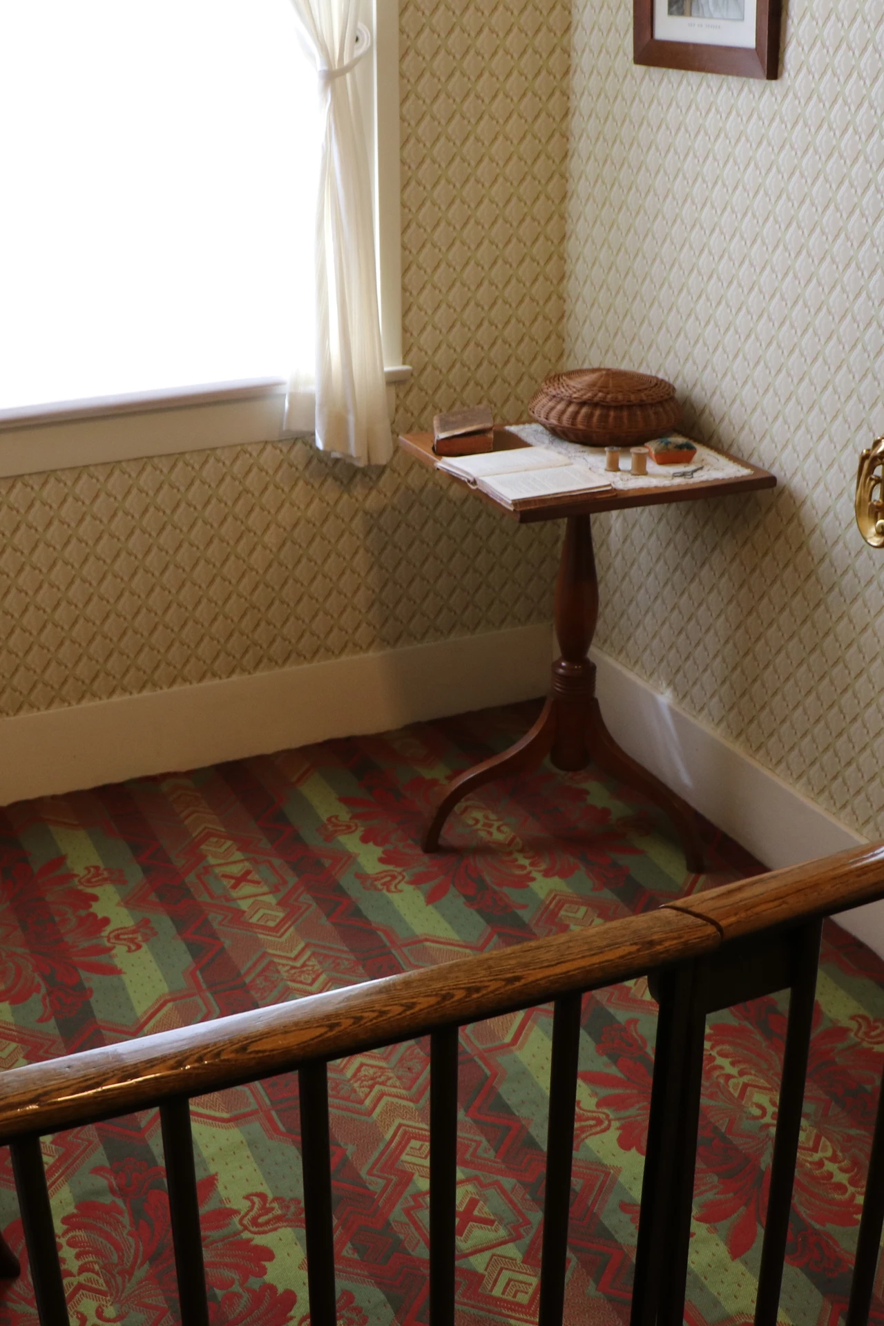 Window seat with lift-up lid showing storage inside