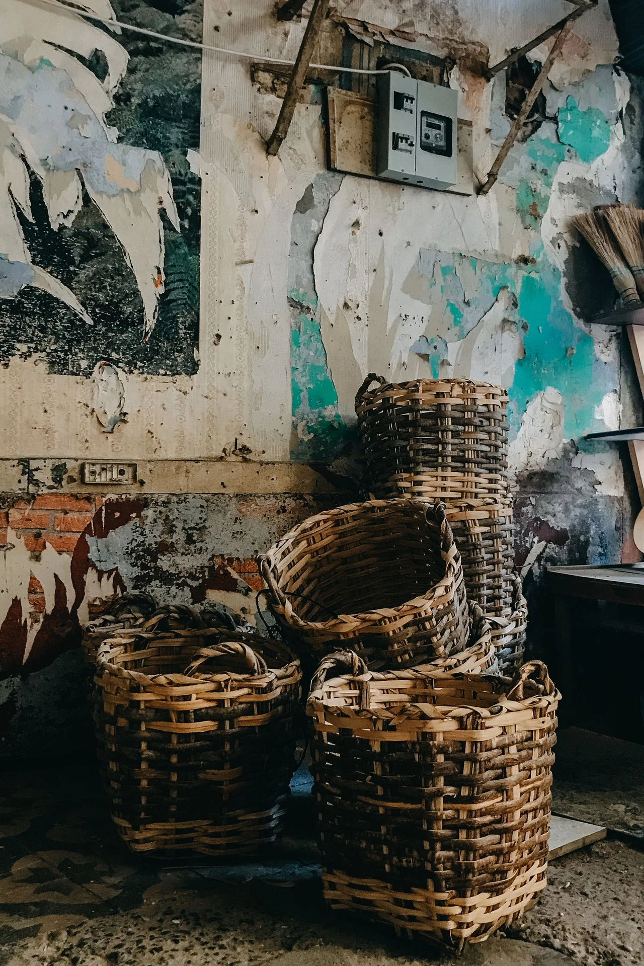 Mount Baskets on the Wall in a small apartment
