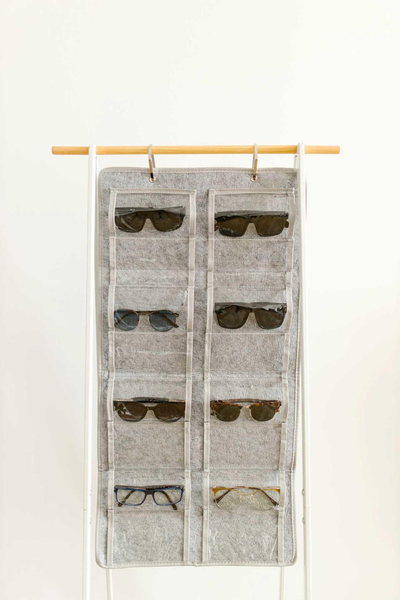Repurpose a Hanging Shoe Organizer in a small apartment