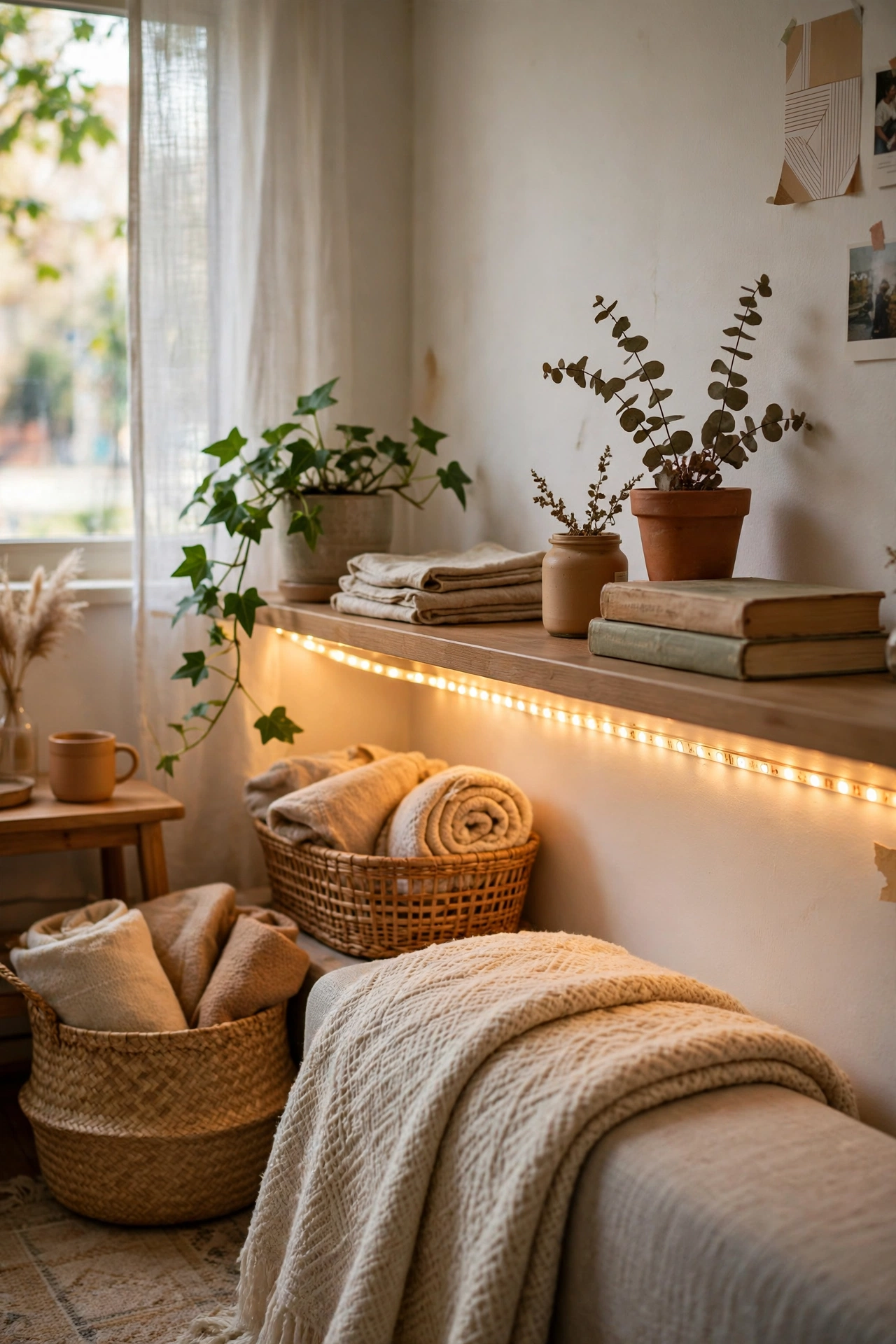 Run LED Strip Lights Without Wiring in a rental apartment