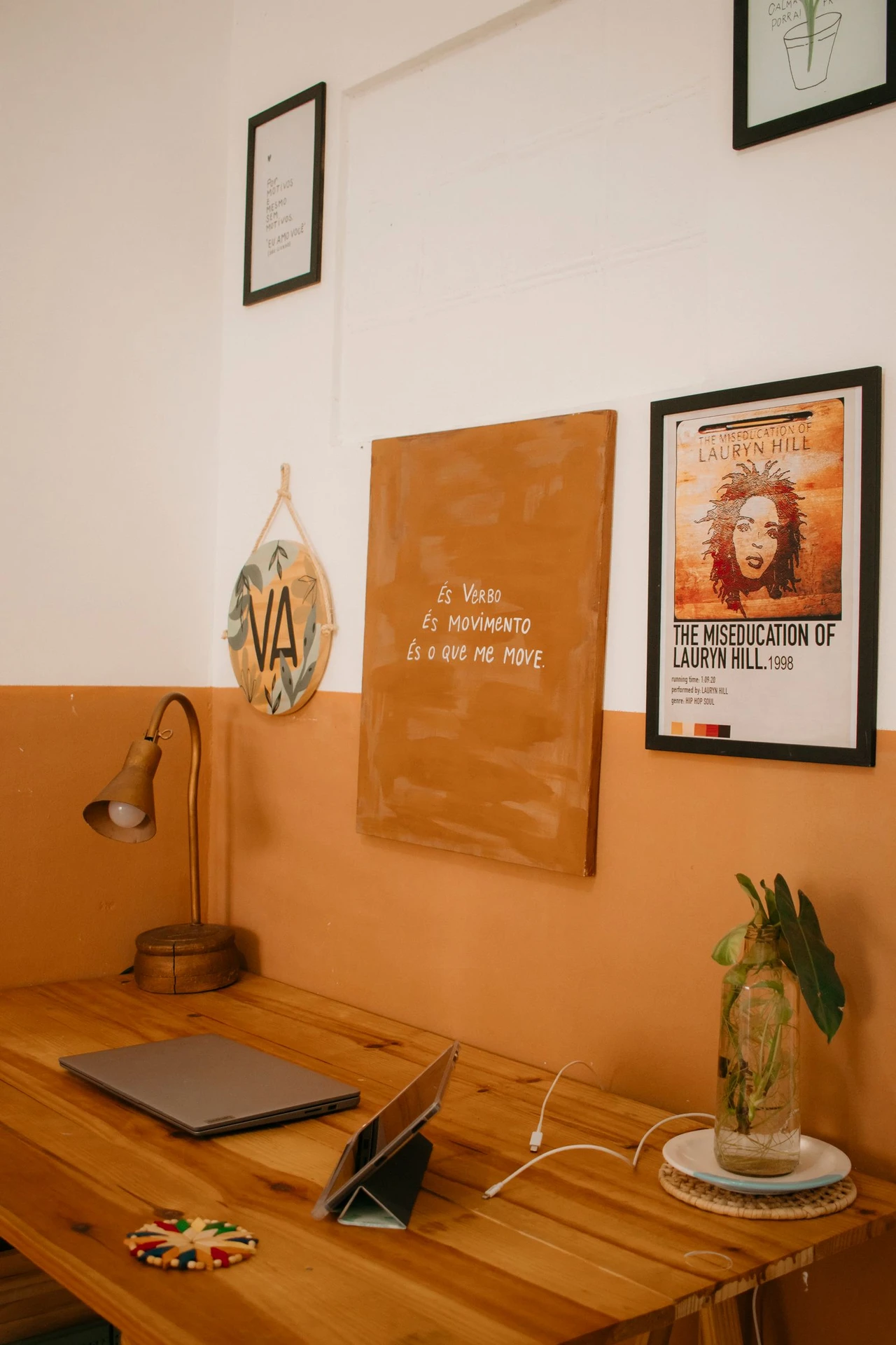 Fold Down a Wall Desk in a small apartment