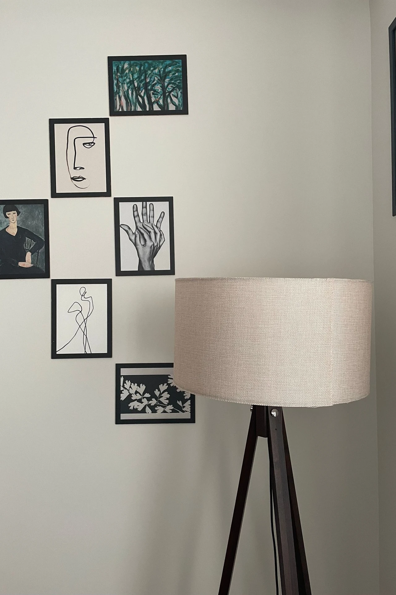 Lean Big Art Against the Wall in a small apartment