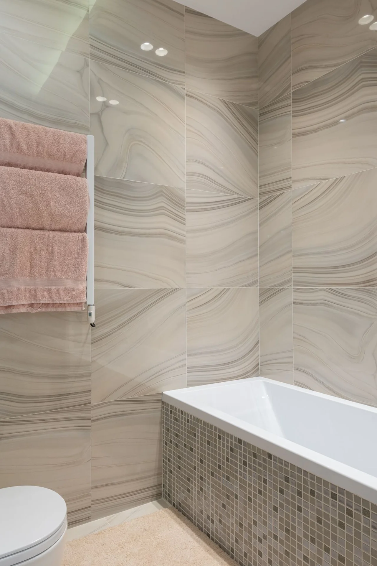 Lean a Towel Ladder Against the Wall in a small budget-friendly apartment