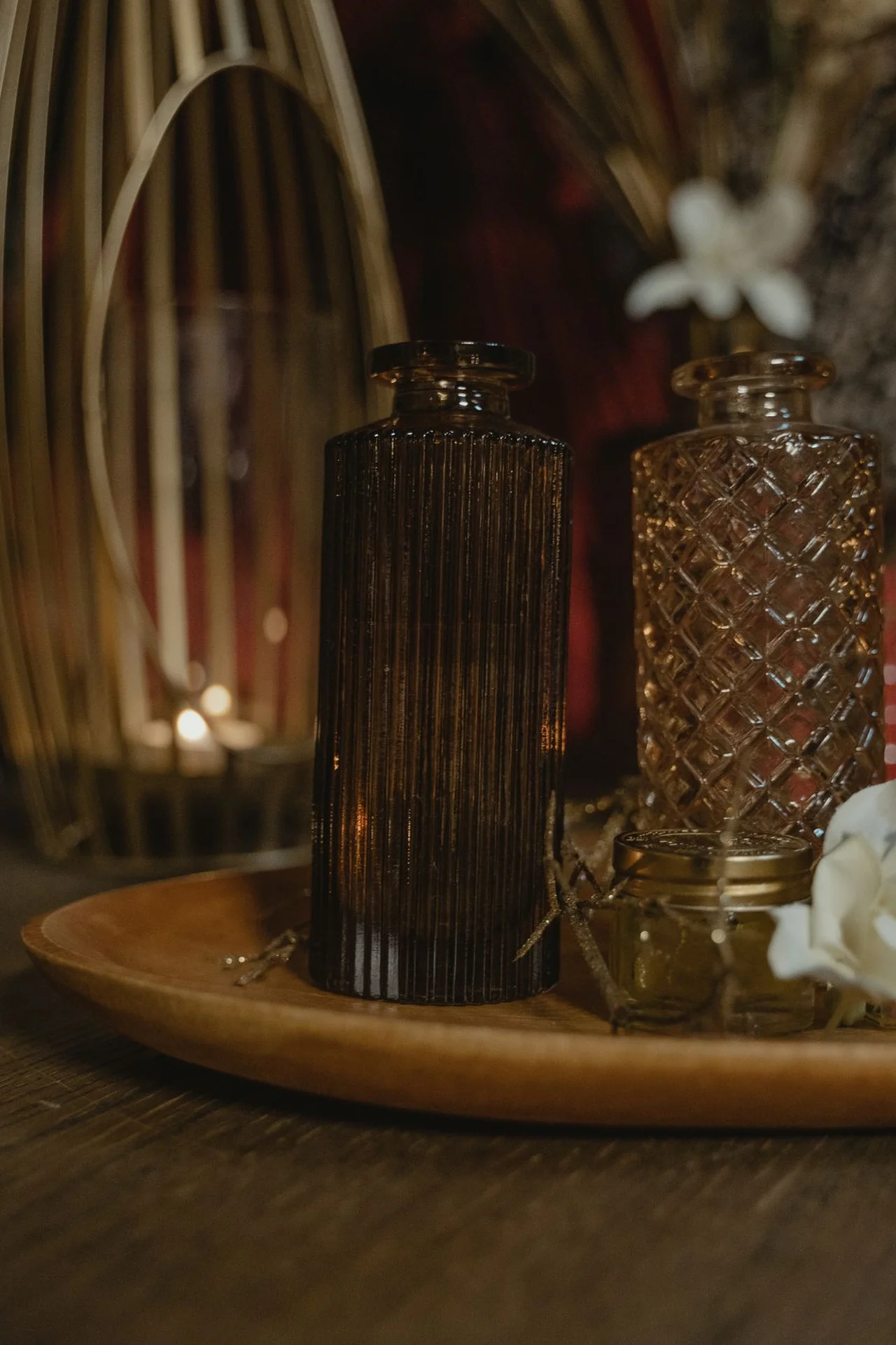 Mount Mason Jars on a Wood Board for Storage in a small budget-friendly apartment